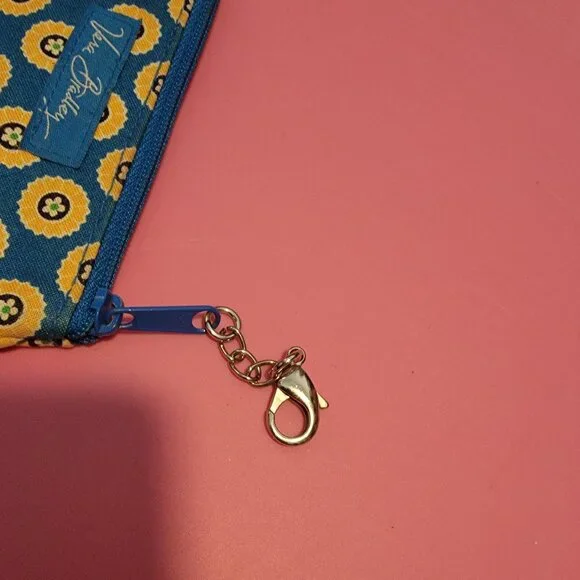 VERA BRADLEY RIVIERA BLUE CLIP ZIP ID CASE COIN CHANGE PURSE - Picture 9 of 9
